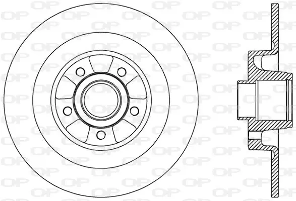 Handler.Part Brake disc OPEN PARTS BDA237210 1