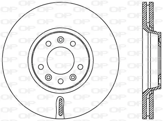 Handler.Part Brake disc OPEN PARTS BDA238320 1