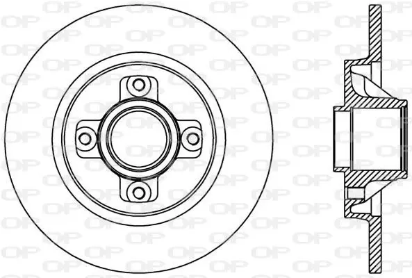 Handler.Part Brake disc OPEN PARTS BDA238710 1