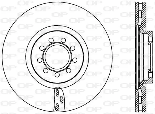 Handler.Part Brake disc OPEN PARTS BDA238920 1