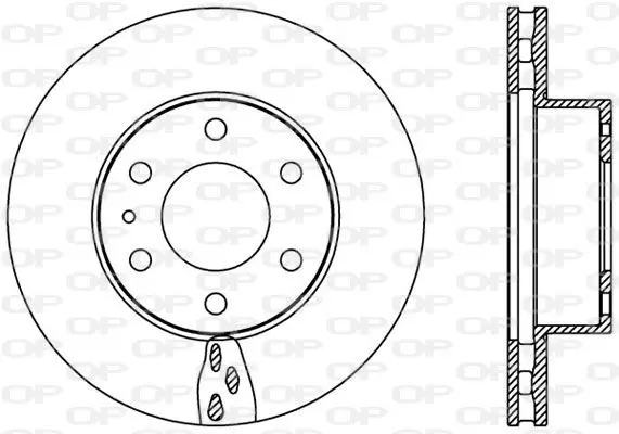 Handler.Part Brake disc OPEN PARTS BDA239020 1