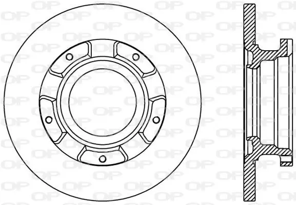 Handler.Part Brake disc OPEN PARTS BDA241110 1