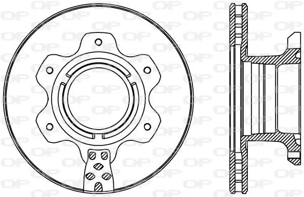 Handler.Part Brake disc OPEN PARTS BDA242620 1