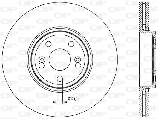 Handler.Part Brake disc OPEN PARTS BDA245220 1