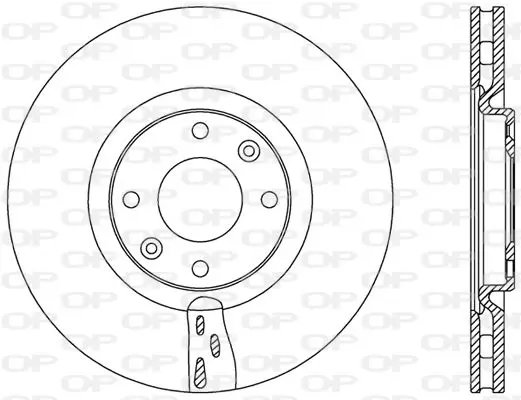 Handler.Part Brake disc OPEN PARTS BDA245320 1