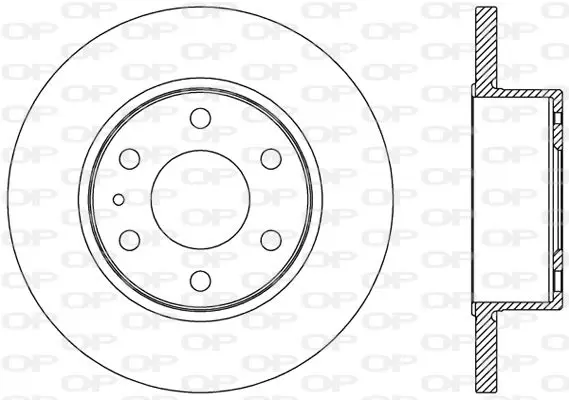 Handler.Part Brake disc OPEN PARTS BDA247110 1