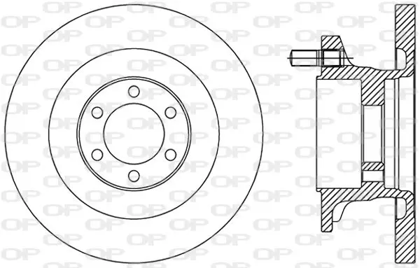 Handler.Part Brake disc OPEN PARTS BDA249410 1