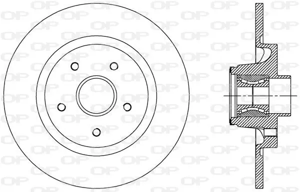 Handler.Part Brake disc OPEN PARTS BDA250930 1