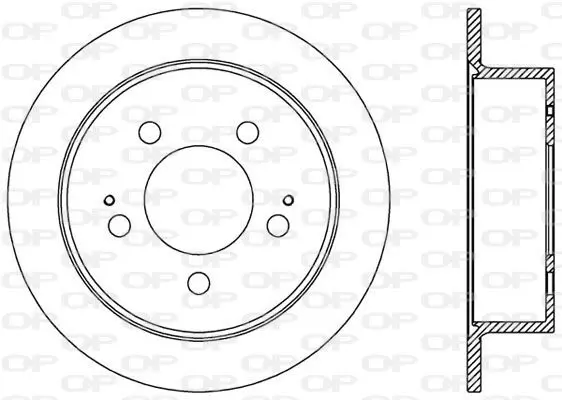 Handler.Part Brake disc OPEN PARTS BDA252710 1