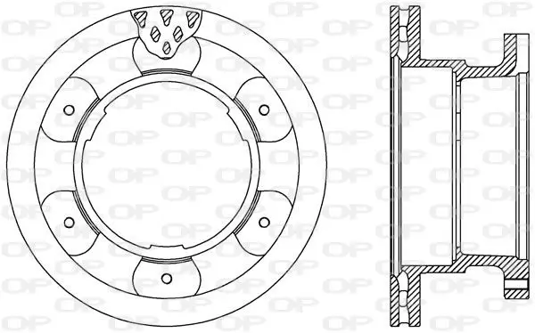 Handler.Part Brake disc OPEN PARTS BDA254220 1