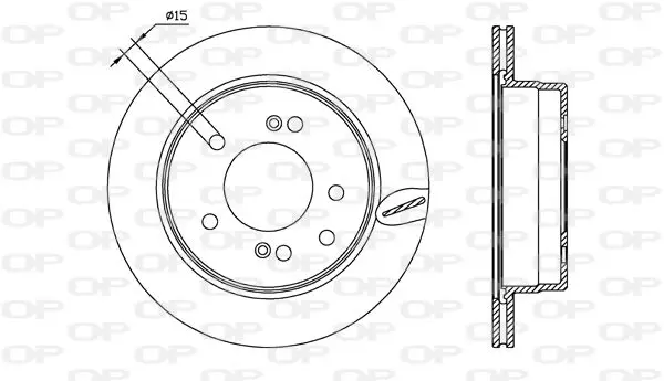 Handler.Part Brake disc OPEN PARTS BDA255720 1