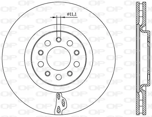 Handler.Part Brake disc OPEN PARTS BDA256220 1