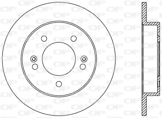 Handler.Part Brake disc OPEN PARTS BDA256910 1