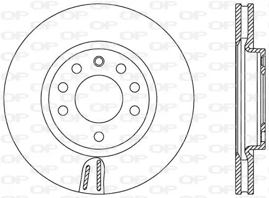 Handler.Part Brake disc OPEN PARTS BDA257620 1