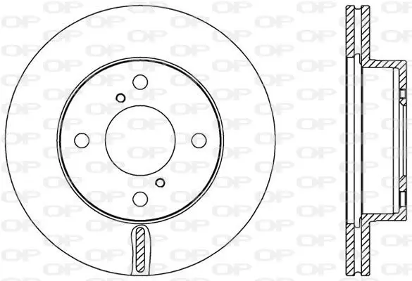 Handler.Part Brake disc OPEN PARTS BDA258620 1