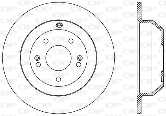 Handler.Part Brake disc OPEN PARTS BDA258710 1