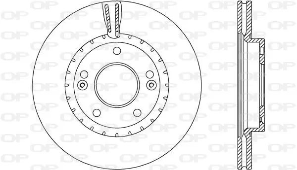 Handler.Part Brake disc OPEN PARTS BDA260320 1