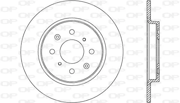 Handler.Part Brake disc OPEN PARTS BDA263810 1