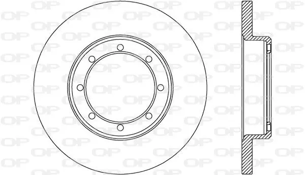 Handler.Part Brake disc OPEN PARTS BDA265510 1