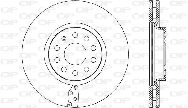 Handler.Part Brake disc OPEN PARTS BDA265720 1