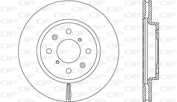 Handler.Part Brake disc OPEN PARTS BDA265820 1