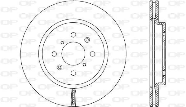 Handler.Part Brake disc OPEN PARTS BDA265920 1