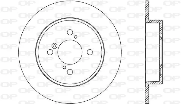 Handler.Part Brake disc OPEN PARTS BDA266010 1