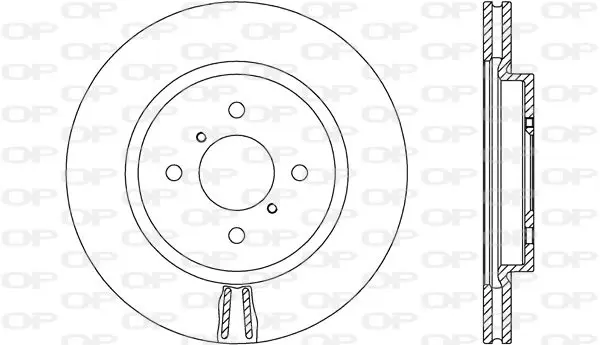 Handler.Part Brake disc OPEN PARTS BDA266120 1