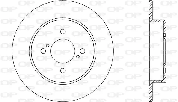 Handler.Part Brake disc OPEN PARTS BDA266210 1