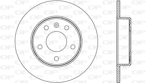 Handler.Part Brake disc OPEN PARTS BDA266710 1