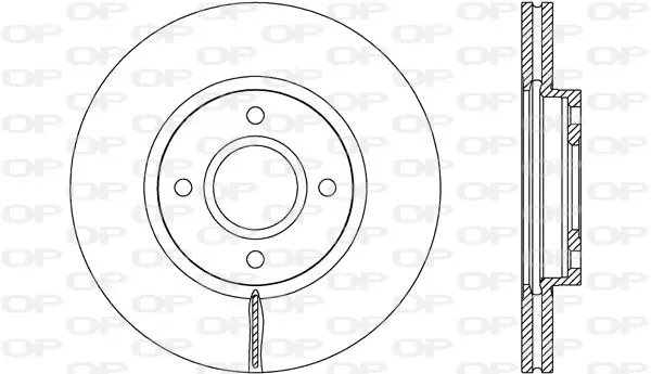 Handler.Part Brake disc OPEN PARTS BDA268820 1