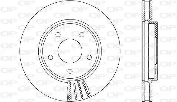 Handler.Part Brake disc OPEN PARTS BDA269220 1