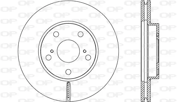 Handler.Part Brake disc OPEN PARTS BDA269420 1