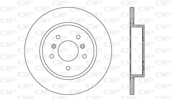 Handler.Part Brake disc OPEN PARTS BDA272610 1