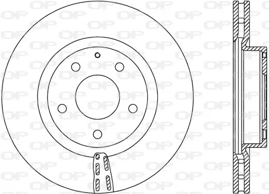 Handler.Part Brake disc OPEN PARTS BDA272920 1