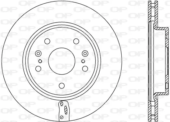 Handler.Part Brake disc OPEN PARTS BDA277420 1