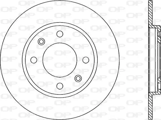 Handler.Part Brake disc OPEN PARTS BDR111510 1