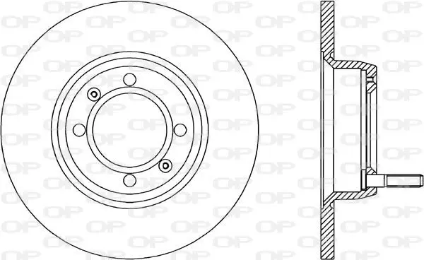 Handler.Part Brake disc OPEN PARTS BDR101110 1