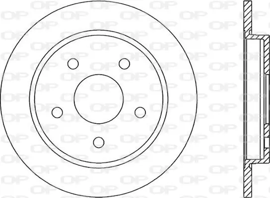 Handler.Part Brake disc OPEN PARTS BDR116410 1