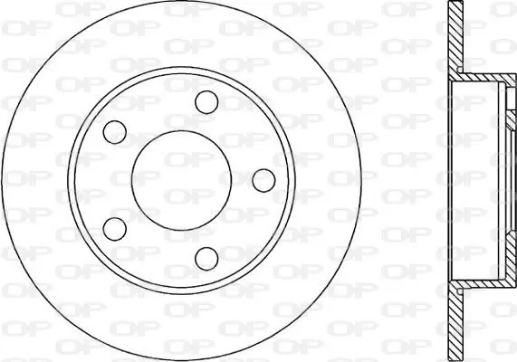 Handler.Part Brake disc OPEN PARTS BDR103010 1