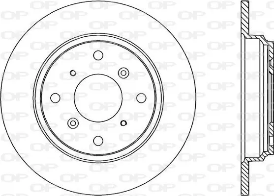 Handler.Part Brake disc OPEN PARTS BDR121810 1