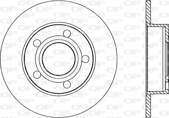 Handler.Part Brake disc OPEN PARTS BDR104510 1