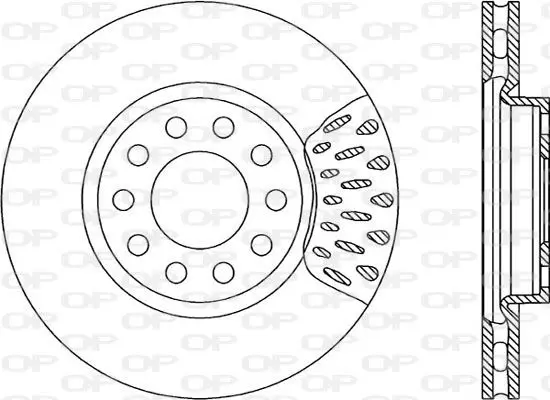 Handler.Part Brake disc OPEN PARTS BDR123320 1