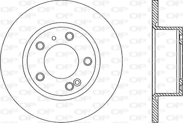 Handler.Part Brake disc OPEN PARTS BDR111610 1