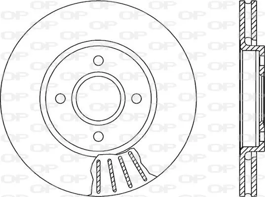 Handler.Part Brake disc OPEN PARTS BDR117720 1