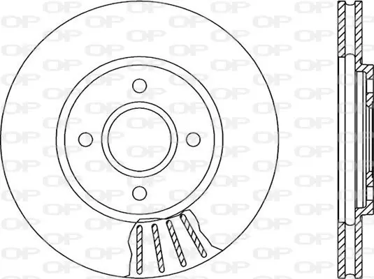 Handler.Part Brake disc OPEN PARTS BDR118120 1