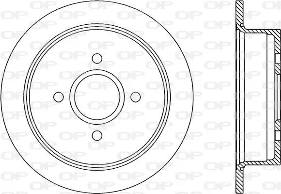 Handler.Part Brake disc OPEN PARTS BDR118710 1