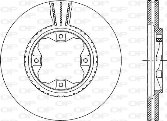 Handler.Part Brake disc OPEN PARTS BDR122020 1