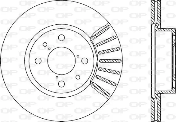 Handler.Part Brake disc OPEN PARTS BDR123020 1