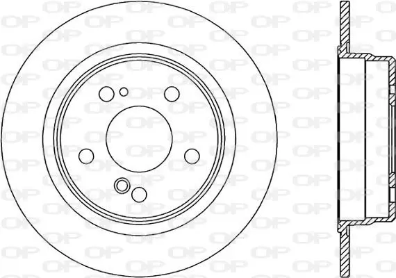 Handler.Part Brake disc OPEN PARTS BDR130710 1